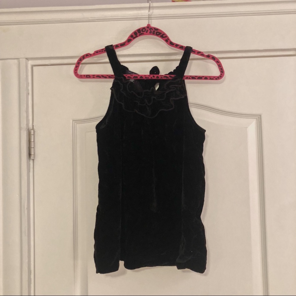COPY - Tommy Hilfiger Black velvet sleeveless blo…